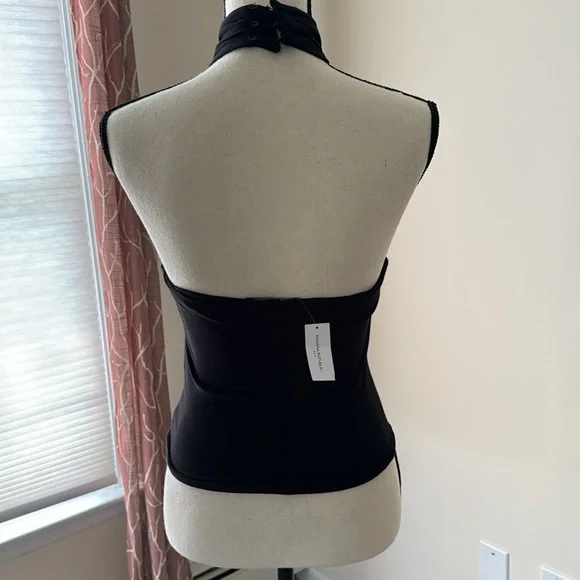 Banana Republic Black Halter Top - Picture 2 of 4